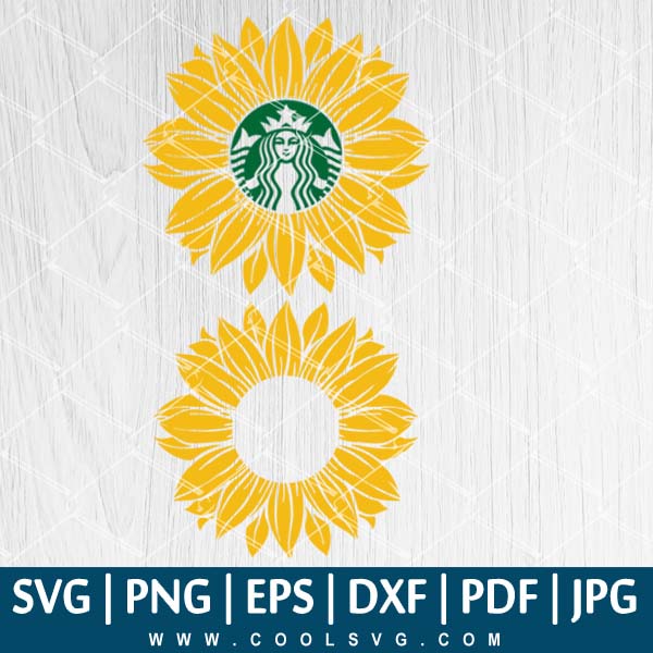 Sunflower Starbucks SVG - Sunflower SVG - Sunflower Starbucks Vector