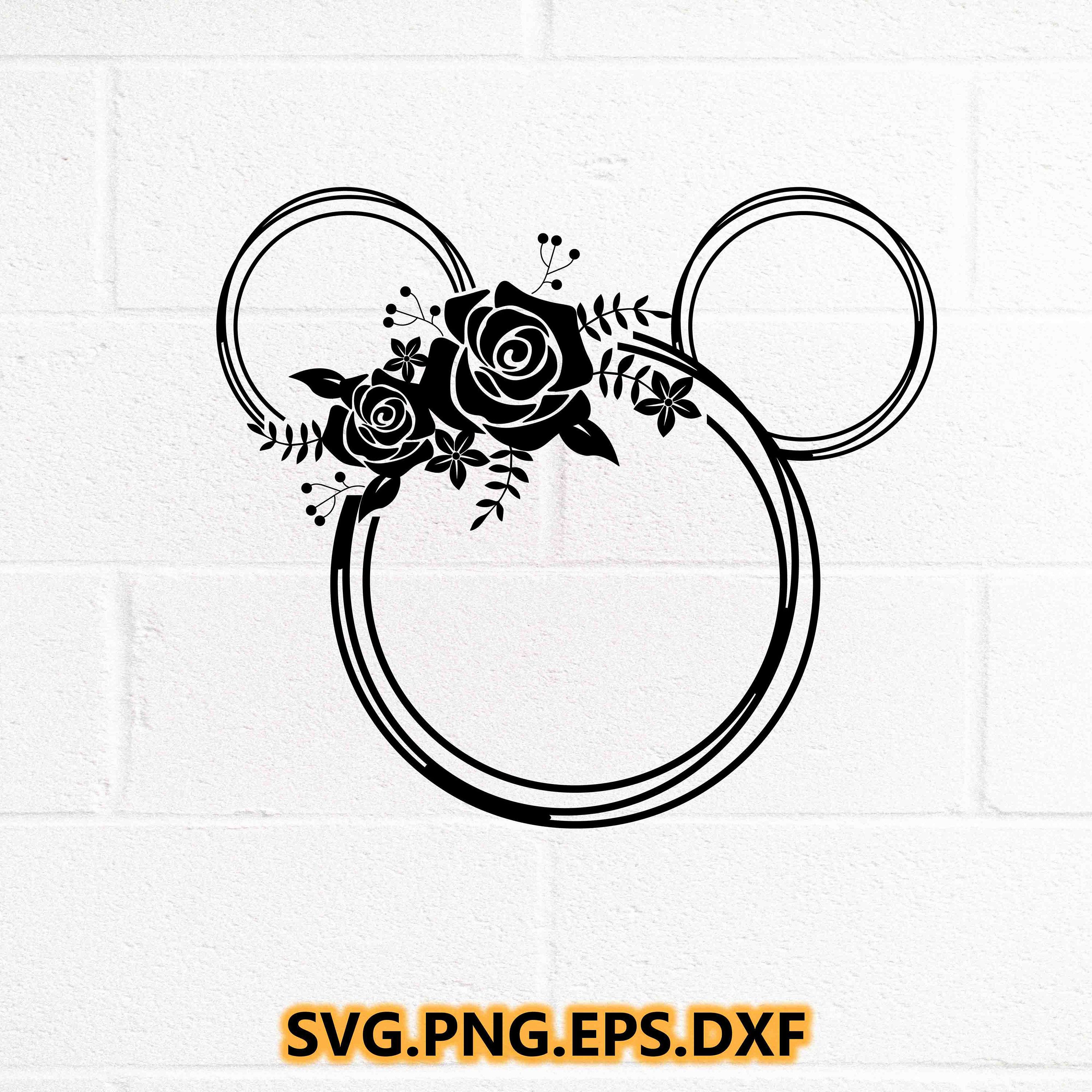 Flower and Garden Minnie SVG / Flower and Garden Mouse / Disney SVG