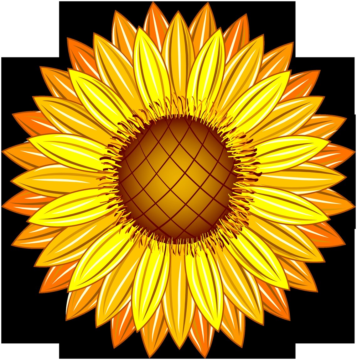 1 File Sunflower SVG/PNG format.Instant Download | Etsy