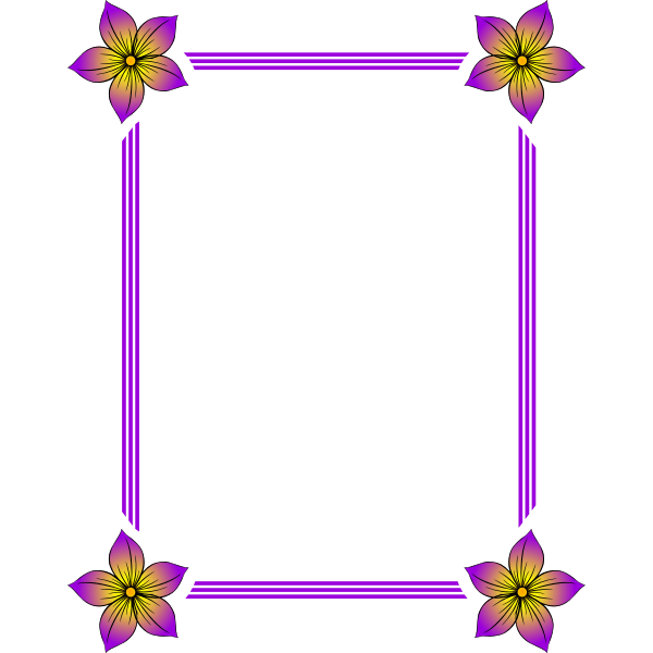 Floral frame 45 | Free SVG