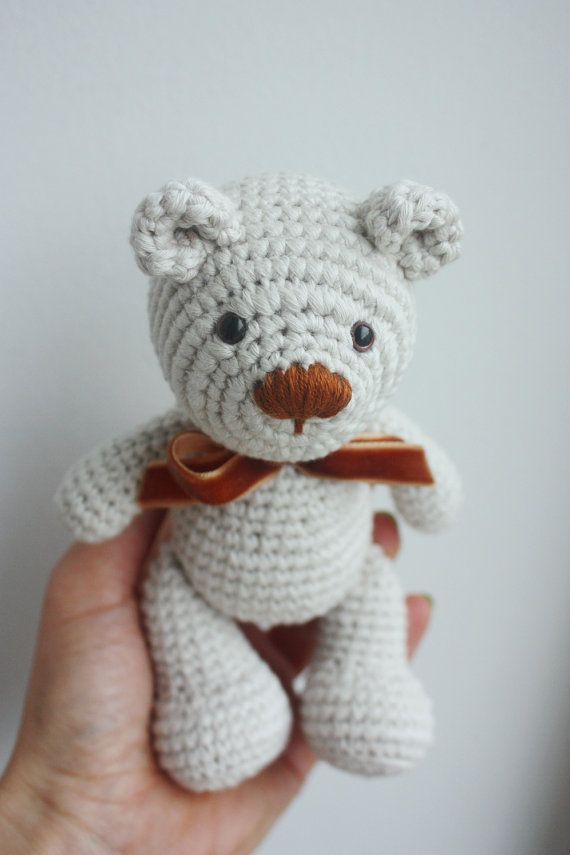 Little Teddy Bear PATTERN - Printable Crochet Amigurumi PDF Tutorial
