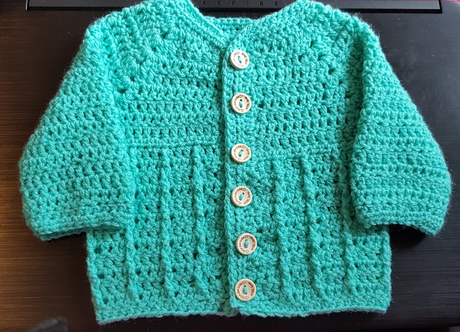 New Baby Crochet Cardigan and Blanket - At Home A Lot